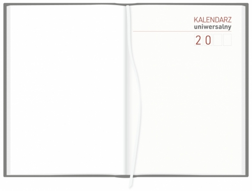 Kalendarz książkowy dzienny UNIWERSALNY CZARNY