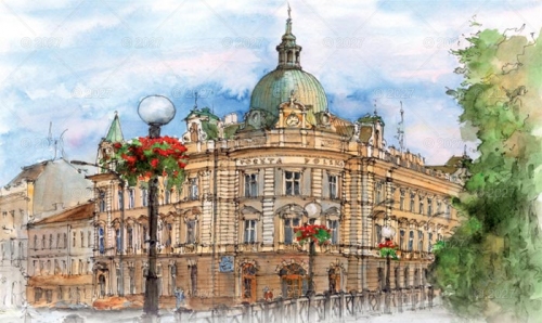 AKWARELE Z POLSKI